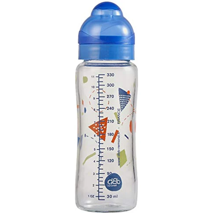 dBb Remond Geometrie-Flasche in Box, 313 ml, transluzent dunkelblau – Bild 2