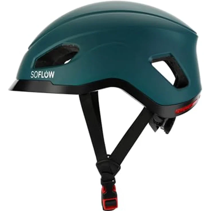 SoFlow Safe 'N' Drive Helm für Fahrräder, E-Scooter und Skateboards (Unisex, 55.5-59 cm, Türkis) – Bild 2