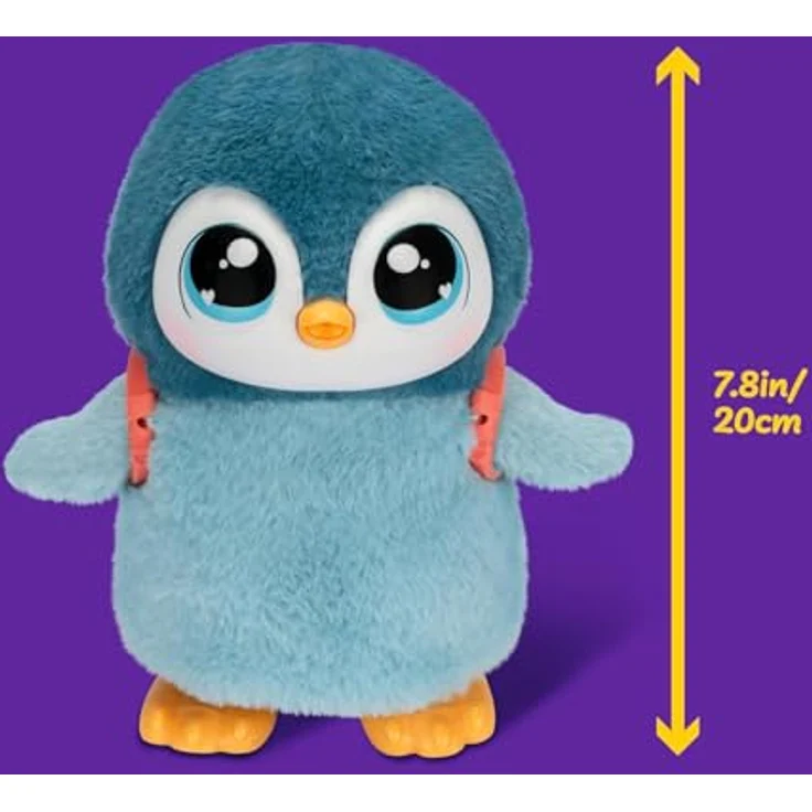 Moose Plüschfigur Little Live Pets: My Pet Penguin, interaktiver Baby-Pinguin mit mehr als 25 Geräuschen und fütterbaren Snacks – Bild 7