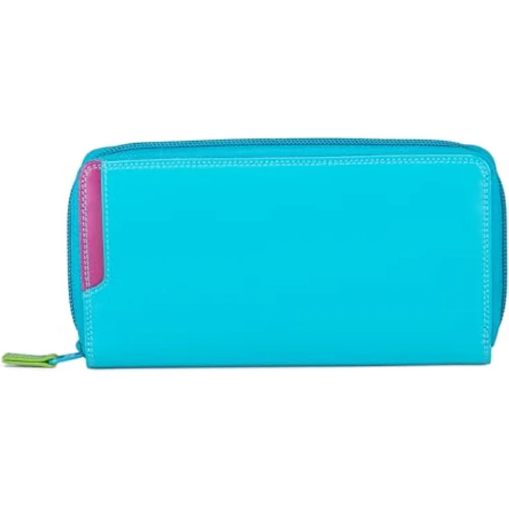 Mywalit Kinderportemonnaie, Geldbörse mit RFID Schutz aus 100% Leder, 20 cm, blau – Bild 1