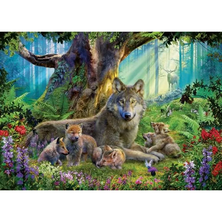 Ravensburger Puzzle 12000477 - Wölfe im Wald - 1000 Teile Puzzle, für Erwachsene und Kinder ab 14 Jahren, Tier-Puzzle Wolf – Bild 1
