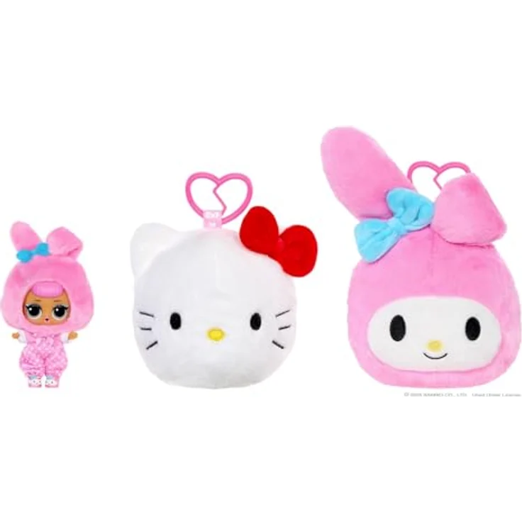 MGA LOL Surprise Hello Kitty Plüsch mit 2-in-1 Überraschungseffekt, inkl. Püppchen und Zubehör, sortierte Charaktere – Bild 6