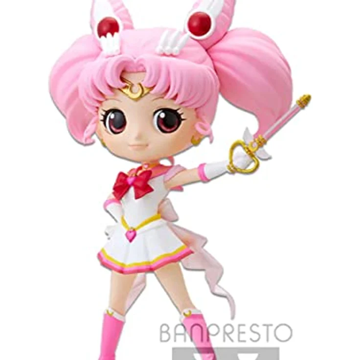 Banpresto Sailor Moon Q Posket Super Sailor Chibi Moon Kaleidoscope, ca. 14 cm große Sammelfigur aus "Sailor Moon Eternal The Movie", in Geschenkbox – Bild 2