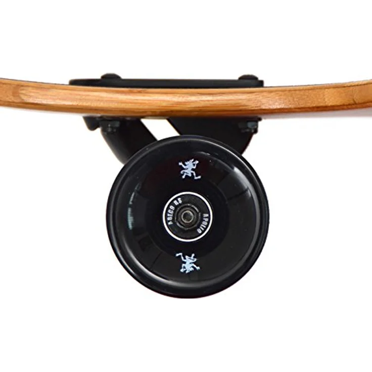Apollo Longboard Tuvalu, Freeride Cruiser Board, Twin-Tip Drop-Through, Holzdeck aus Bambus – Bild 3