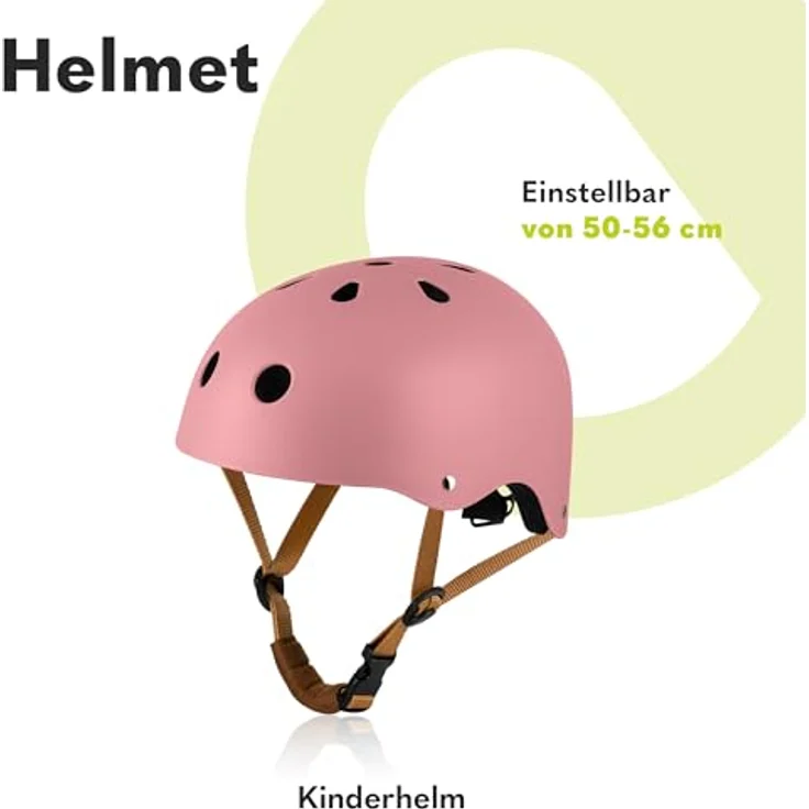 Lionelo Helmet Kinderfahrradhelm, verstellbar 50-56 cm, mit Kinnschutz, Intertek zertifiziert, Größe S - für Mädchen und Jungen, matte Oberfläche – Bild 2
