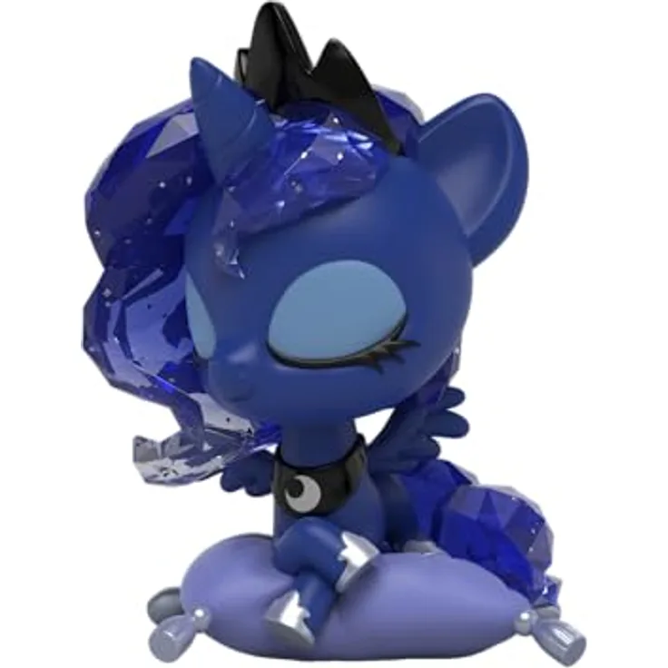 Mighty Jaxx My Little Pony Kwistal Fwenz: Princess Memories | Princess Luna, 15,4 cm große Vinyl-Sammelfigur mit NFC-Token und farbenfroher Verpackung