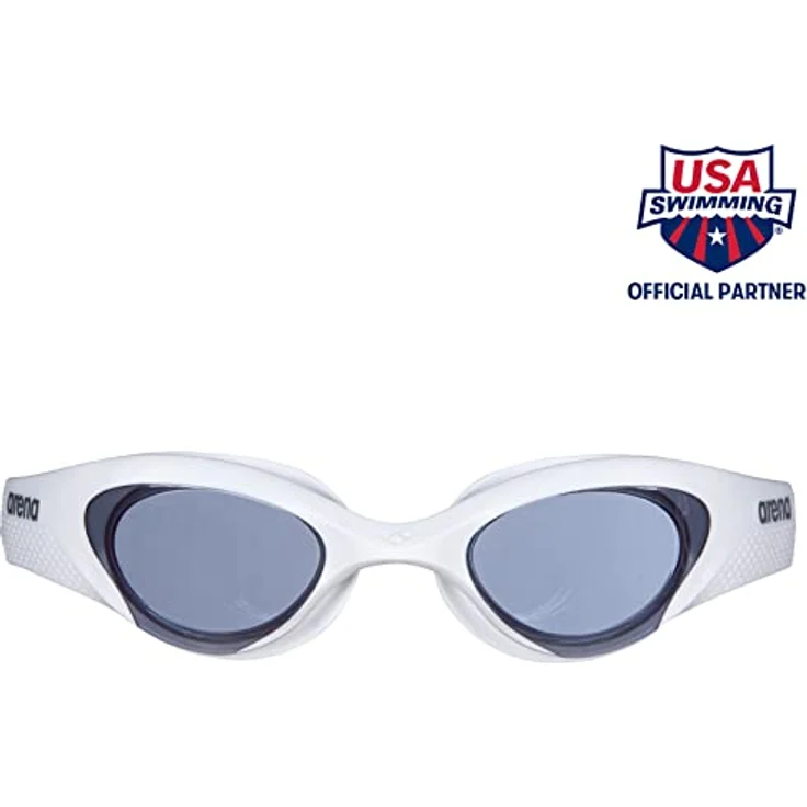 ARENA The One Anti-Fog Schwimmbrille Damen, Schwimmbrille mit Breiten Gläsern, UV-Schutz, Selbstjustierender Nasensteg, Orbit-Proof Dichtungen, Weiß (Smoke-White-Purple) – Bild 2