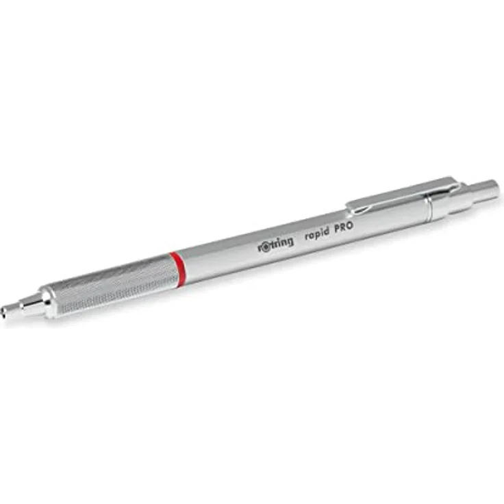 Rotring Druckkugelschreiber rapid PRO CHROM, dokumentenecht, Strichfarbe blau, Strichstärke M, Metall-Design – Bild 3
