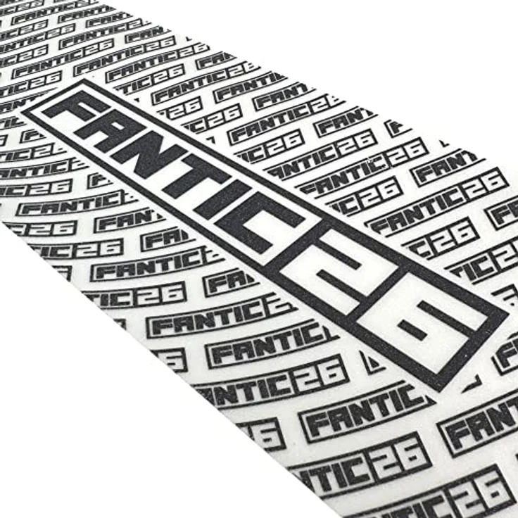 Fantic26 Stunt-Scooter Griptape 58,5cm x 15,5cm Repeat Schwarz/Clear - Reißfestes/wasserfestes PVC Material, Silikoncarbid Grit, Individuell anpassbar – Bild 2