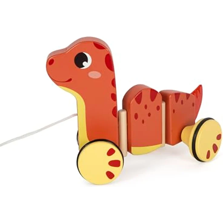 Small Foot Pull-Along Toy "Dino", Babyspielzeug mit niedlichem Dino-Design – Bild 4