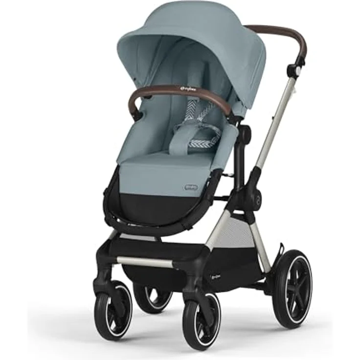 Cybex Gold Kinderwagen EOS Lux 2-in-1, Reisesystem, Stormy Blue, Ab Geburt bis 22 kg (ca. 4 Jahre) – Bild 1