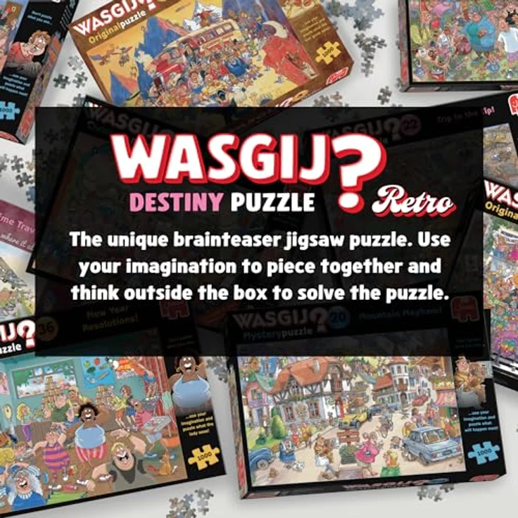 Wasgij Retro Destiny 9, Super Models, 1000 Teile Erwachsenen-Puzzle aus 100% recyceltem Karton, herausfordernd und farbenfroh – Bild 4