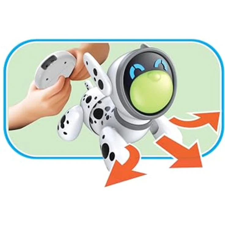 Silverlit RC-Roboter Jiggo, interaktiver Roboterhund mit Farbwechsel-Nase und Berührungssensor, shake to jiggle – Bild 5