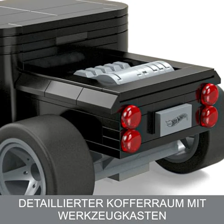 MEGA Hot Wheels Showcase Bone Shaker, Sammlerset im Maßstab 1:24 mit Die-Cast-Auto und 334 Bausteinen, ab 13 Jahren, HRY17 – Bild 2