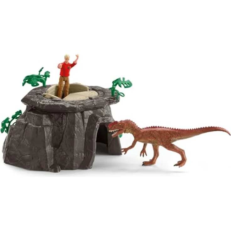 Schleich Dino Tempel Eroberung Mega-Set (42656) mit modularer Spielstruktur, inkl. 2 Dinosaurier und Figur Flynn, ca. 135 x 75 x 33 cm – Bild 5