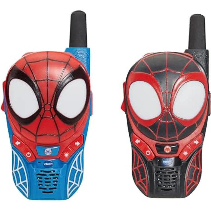 Vtech® Walkie Talkie Spidey und seine Super-Freunde, 2er Set im Spidey- und Miles Morales-Design mit Lautsprecher und Originalstimme – Bild 2