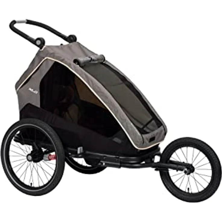 XLC Kinderanhänger MONO S BSC09, Fahrradhundeanhänger mit innovativem Faltsystem, inkl. BuggyRad und verstellbarem Schiebebügel, blau – Bild 4