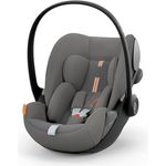 CYBEX Gold Babyschale Cloud G i-Size Plus, Inkl. Neugeboreneneinlage, Ab Geburt bis ca. 24 Monate, Für Kinder ab 40 cm bis 87 cm, Max. 13 kg, Lava Grey