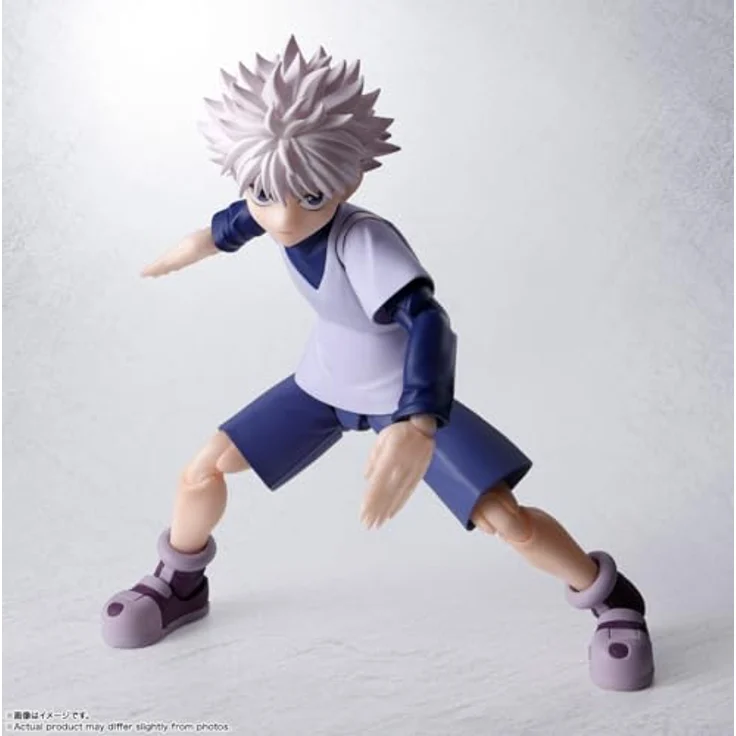 TAMASHII NATIONS Hunter x Hunter S.H.Figuarts Action Figure Killua, 14 cm, vorbemalt mit Zubehör – Bild 3