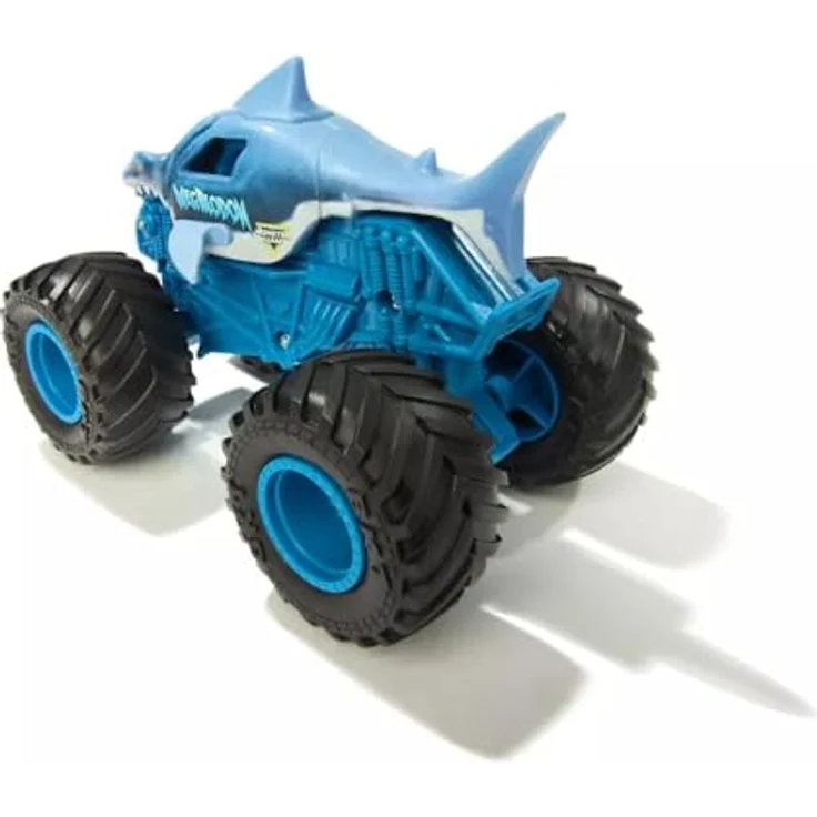 Monster Jam Megalodon Smash & Bash, Die-Cast Monster Truck im Maßstab 1:64 mit Crash & Reset Action, Kinderfreundlich – Bild 4