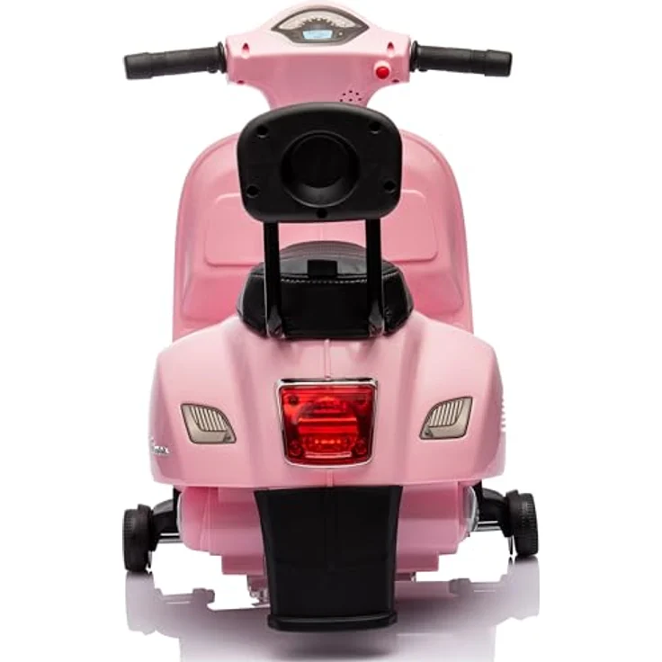 Sun Baby Vespa Elektroroller Elektrofahrzeug Kinderfahrzeug Scooter (Rosa mit Rückenlehne) – Bild 4
