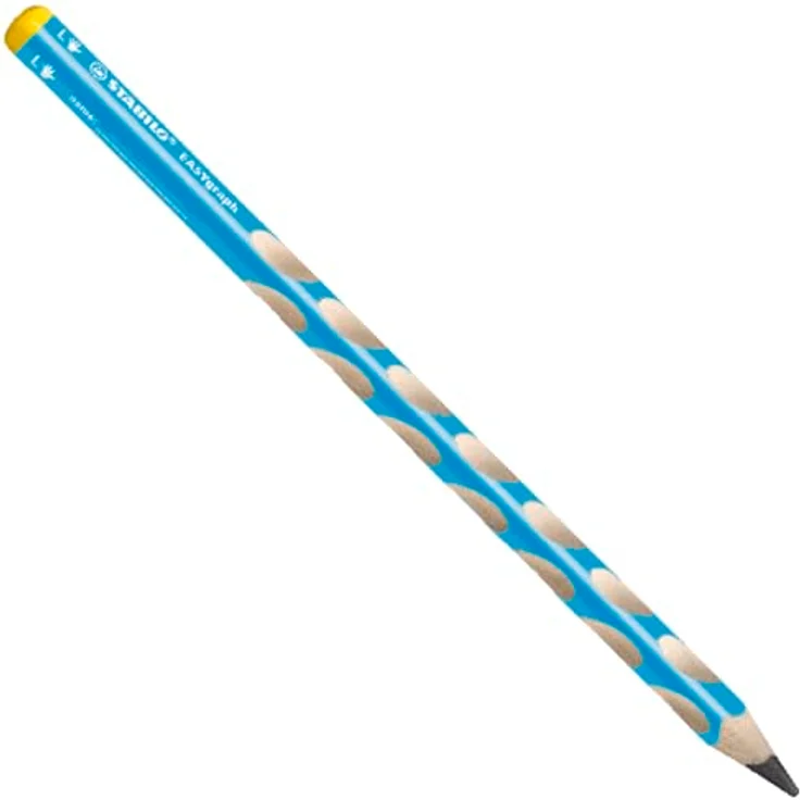 STABILO EASYgraph, Ergonomischer Dreikant-Bleistift für Linkshänder mit rutschfesten Griffmulden, HB/2B, in 5 Farben erhältlich – Bild 4