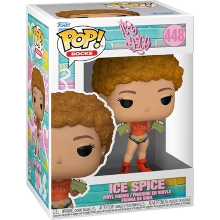 Funko Pop! Rocks: Ice Spice #448, Sammelfigur von Ice Spice, ca. 10 cm, Vinyl – Bild 1