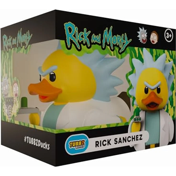 Numskull Rick and Morty Tubbz PVC Figur Rick Boxed Edition, 10 cm Sammlerstück in Gummienten-Design – Bild 1