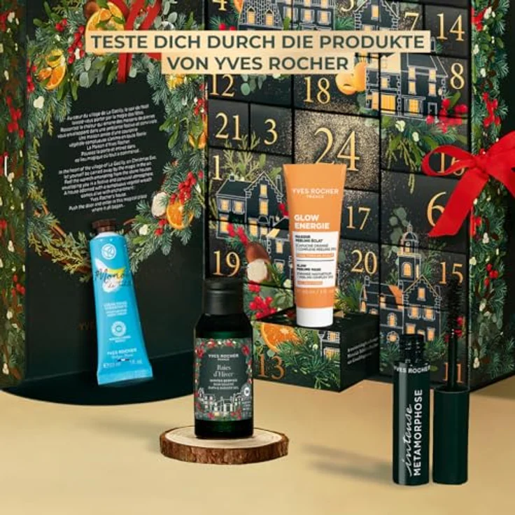 Yves Rocher Adventskalender Kosmetik-Adventskalender 2025, 24-tlg. mit 6 Originalgrößen und 18 Reisegrößen, vegan und pflanzlich formuliert – Bild 7