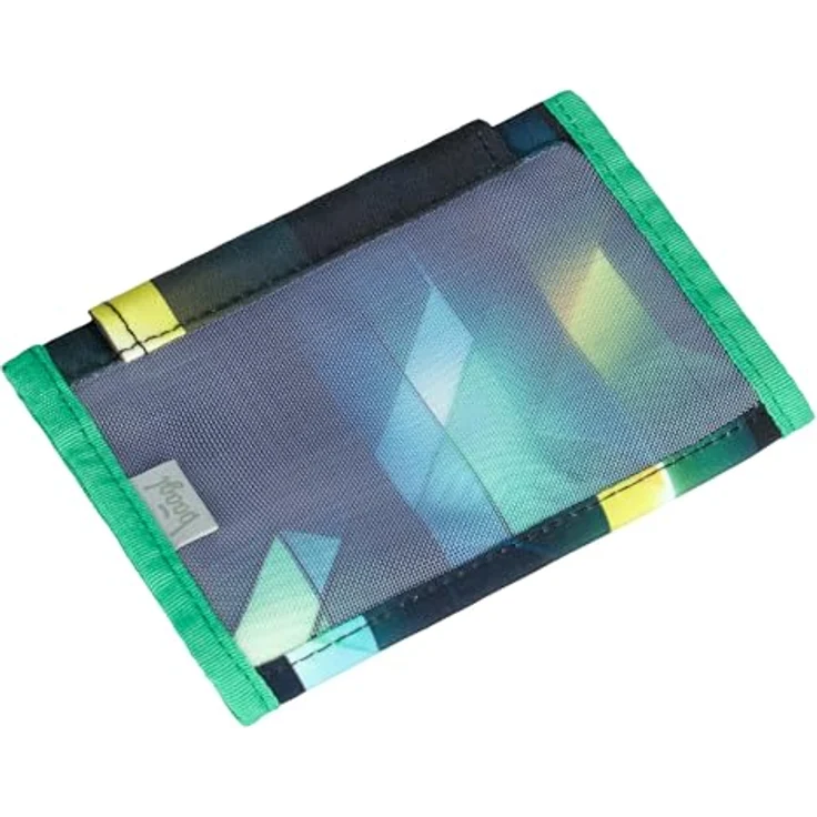 Baagl Brustbeutel Kinder - Geldbörse für Jungen, Mini Portemonnaie mit robustem Polyester, inkl. Reißverschluss-Münzfach, Design Fußballspieler, 14,5 x 8,5 cm – Bild 3
