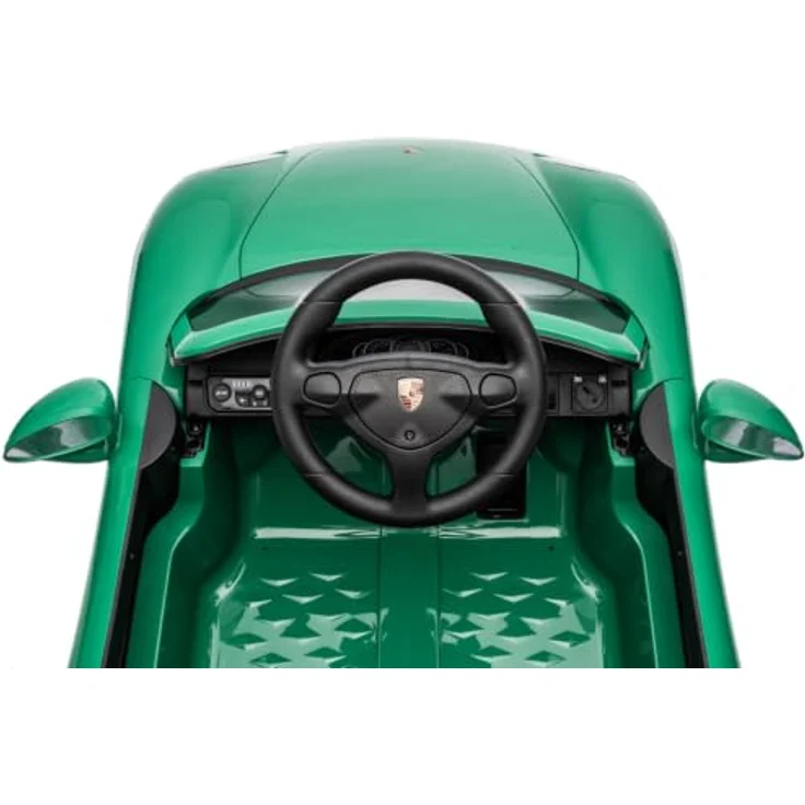 Sun Baby Porsche Carrera GT Kinderauto, Elektrofahrzeug mit 12V Akku, MP3-Funktion, Fernbedienung, grün – Bild 4