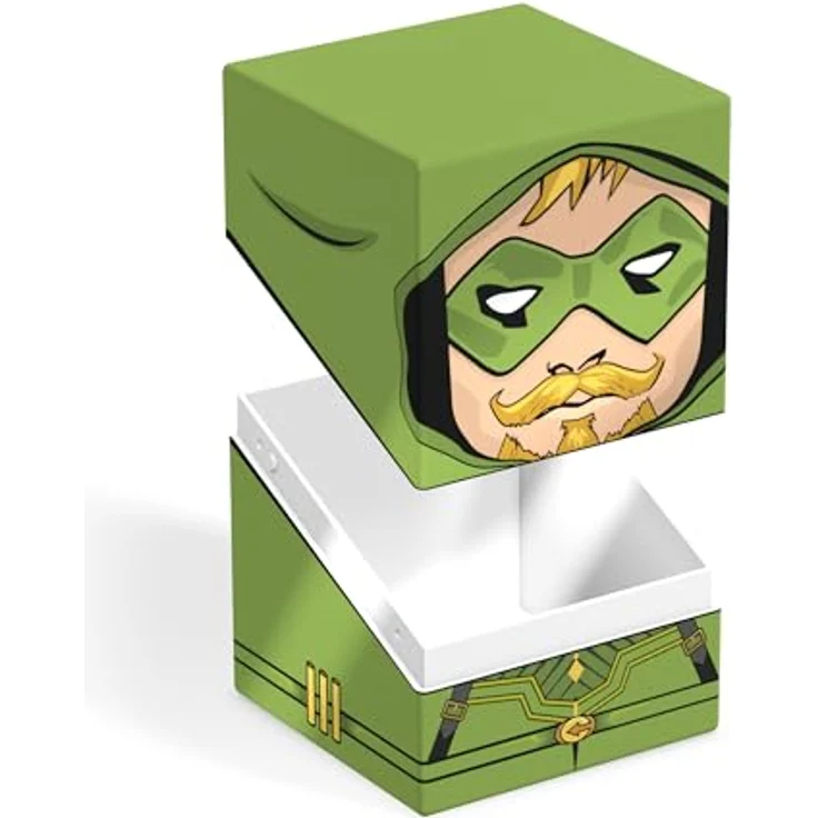 Ultimate Guard Squaroes Boulder 100+, Deck-Box für bis zu 100 Double-Sleeve Sammelkarten, aus 78% nachwachsenden Rohstoffen, Grüner Pfeil – Bild 5