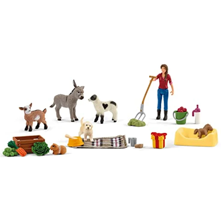 schleich 98983 Adventskalender 2023 FARM WORLD, ab 3 Jahren, FARM WORLD - Spielset, 24 Teile – Bild 3