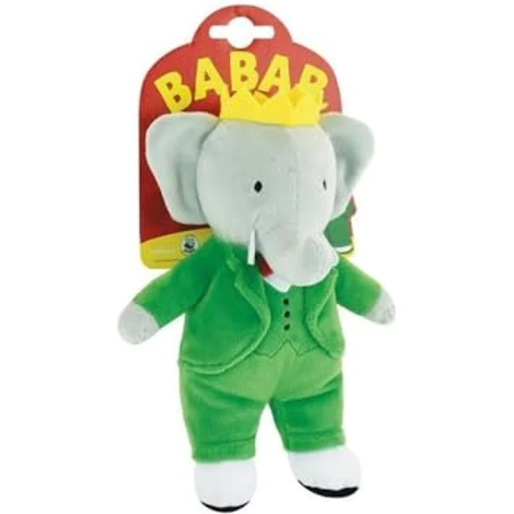 Jemini Babar Plüschtier Elefant, ca. 20 cm, aus weichem Polyester, grün, für Kinder ab Geburt, offizielles Lizenzprodukt – Bild 2