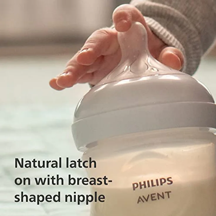 Philips Avent Natural Response SCY903/01, Babyflasche 260 ml für Säuglinge 1 m+, Silikonsauger zur kolikfreien Ernährung – Bild 5