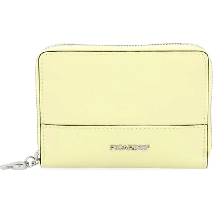 Picard Zip Around Wallet, Geldbörse aus echtem Rindsleder mit 8 Kartenfächern, Farbe Limoncello – Bild 1