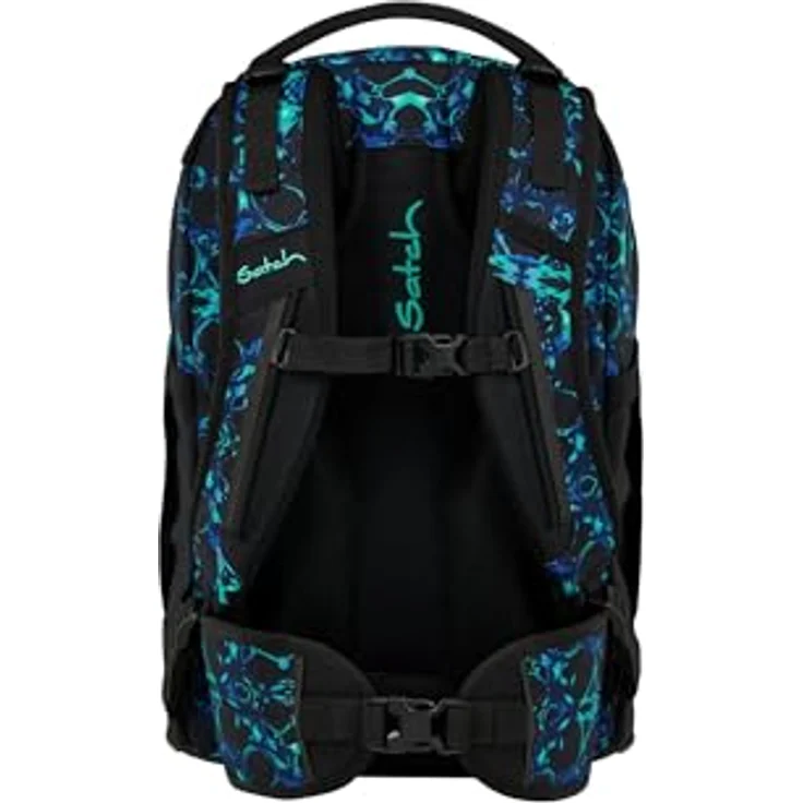 Satch Schulranzen PACK Caleido Blue, ergonomisch, anpassbar durch Your-Size-System, 30 l Volumen, 1.300 g, Kollektion 2025 – Bild 6