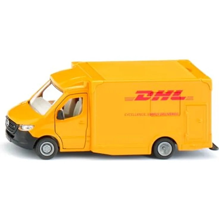 Siku Mercedes-Benz Sprinter DHL Paketdienst, Modellfahrzeug in Gelb mit langlebigem Design und hochwertigem Material