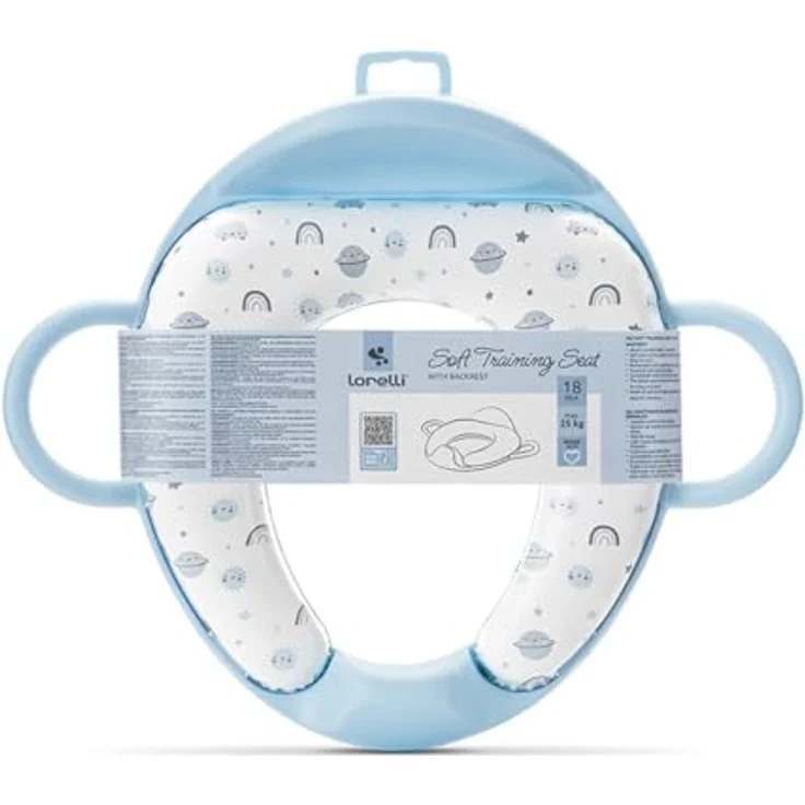 Lorelli Baby-Toilettensitz mit Rückenlehne, Handgriff, gepolstert und Spritzschutz, Kunststoff, 11 cm – Bild 4