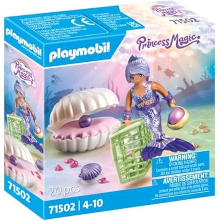 Playmobil® Konstruktions-Spielset Meerjungfrau mit Perlmuschel (71502), Princess Magic, (20 St), Made in Europe – Bild 2