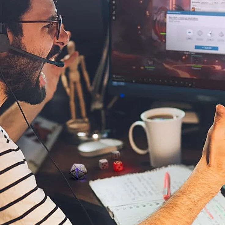 GoCube Particula GoDice D20 Connected Dice, intelligenter RPG-Würfel mit 3D-Sensoren und Bluetooth, einfarbig – Bild 3