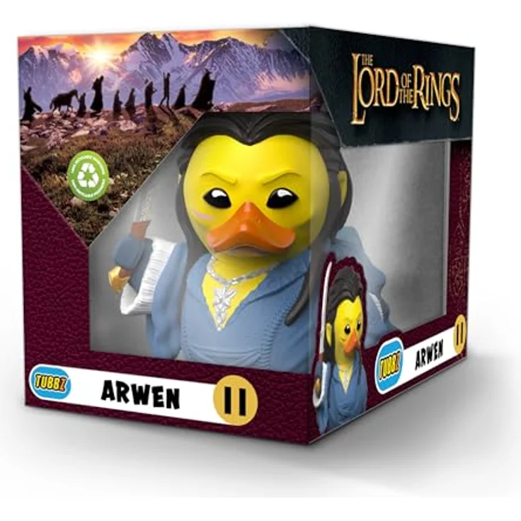 TUBBZ Box-Ausgabe Arwen, Sammler-Vinyl-Gummiente Figur, ca. 9 cm, offizielle Der Herr der Ringe Merchandise – Bild 2