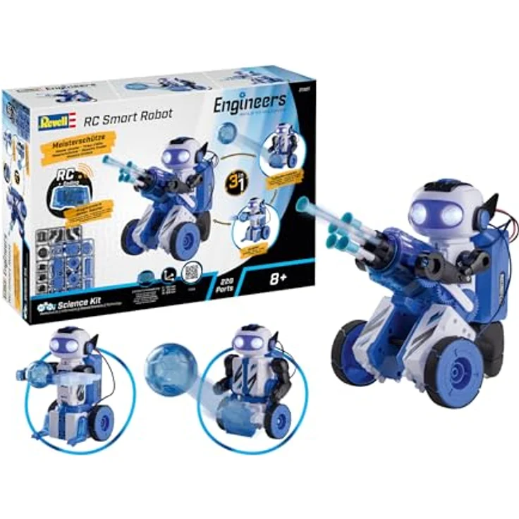 Revell Control RC Smart Robot 3in1, Ferngesteuerter Roboter mit Schieß-, Greif- und Kickfunktion, vielseitig einsetzbar – Bild 1