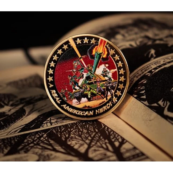 Fanatic G.I. Joe Sammelmünze A Real American Hero 60th Anniversary, 24k Gold Plated, Limitierte Edition (1982 Stück), nummeriert, Geschenkbox – Bild 7