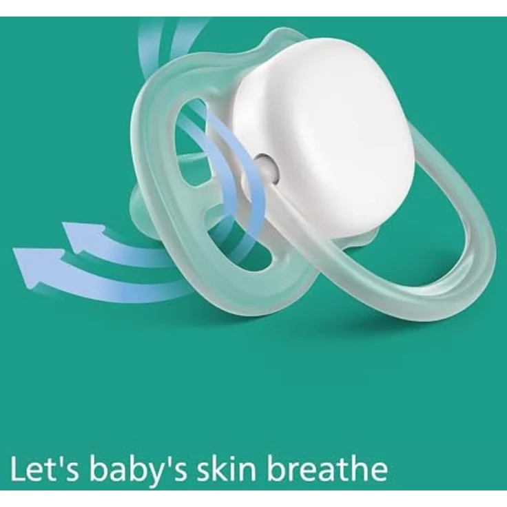 Philips Avent Ultra Air Day & Night Schnuller für Babys, 6-18 Monate, 4 Stück: 2 x Ultra Air Night Leuchtschnuller, 2 x Ultra Air Day Schnuller, inkl. Sterilisationsbox, BPA-frei – Bild 3