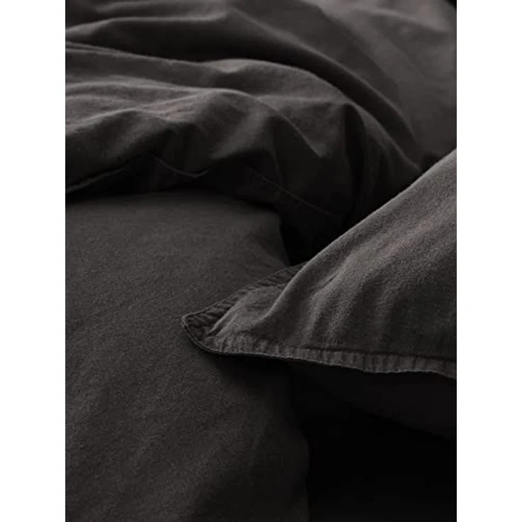 ESSENZA Bettwäsche Guy Anthrazit, 135x200 + 1x 80x80 cm, 100% Baumwollrenforce – Bild 3