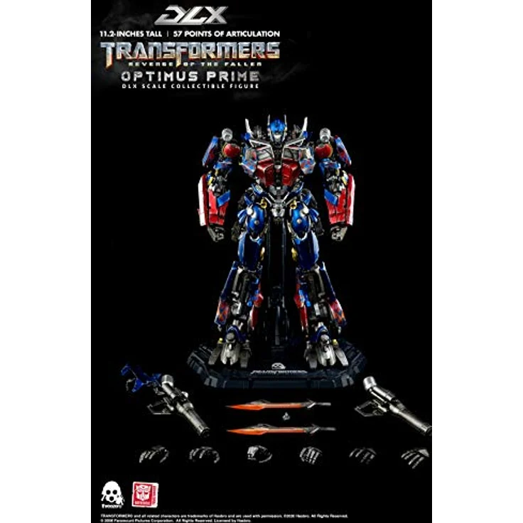threezero Transformers ROTF Optimus Prime Deluxe Scale Figur, voll beweglich, Netz-Design – Bild 3