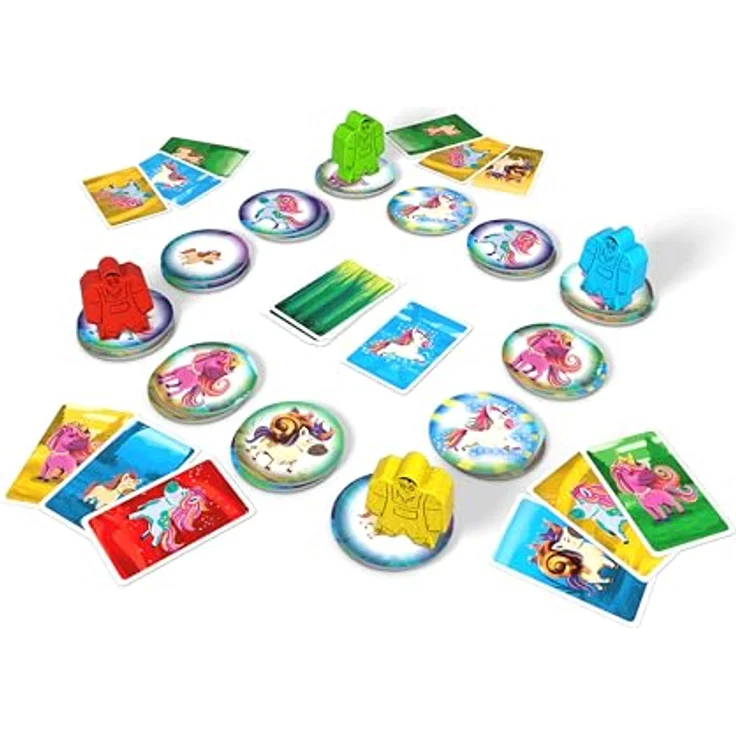 Zoch Das Kleinhorn vom Riesenwald - Fantastisches Einhorn-Spiel für Kinder, 2-4 Spieler, 20 Min. Dauer, bunt & liebevoll illustriert – Bild 3