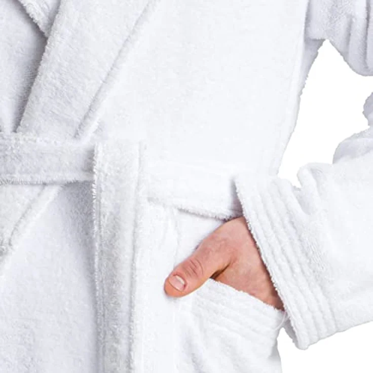 MÖVE Kapuzenmantel Superwuschel, Weiß, aus Premium Baumwolle, Gr. S, unisex, Oeko-Tex® Standard 100, saugfähig und pflegeleicht – Bild 2