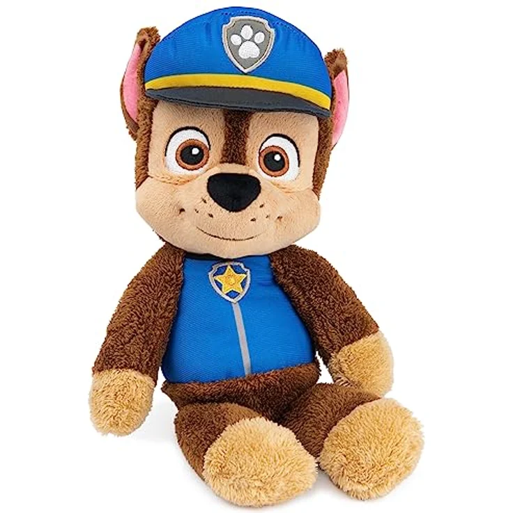 GUND Paw Patrol Chase Take Along Buddy, Plüschtier 33 cm in Blau/Braun, für Kinder ab 1 Jahr, weicher Spielkamerad – Bild 1
